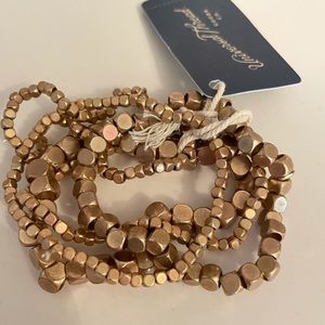 5 layering gold bracelets BRAND NEW WITH TAGS